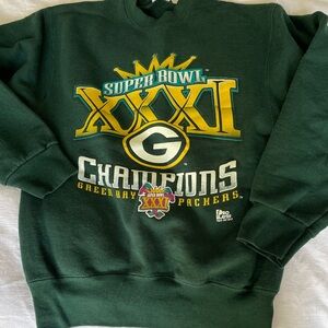 Superbowl 31 Green Bay Packers Sweatshirt Vintage 1997